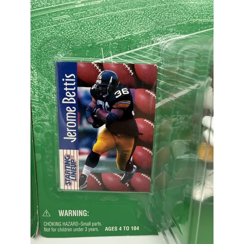 Jerome Bettis Starting Lineup Lot (2) - 1995 Rams & 1997 Steelers Sealed Kenner